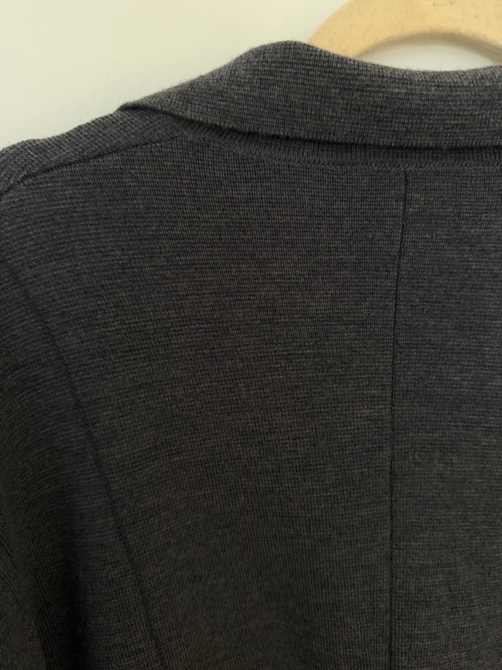 COS Gray Button Front Long Sleeve Top - Picture 4 of 4